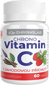 Chrono vitamín C s jahodovou příchutí 60 tablet
